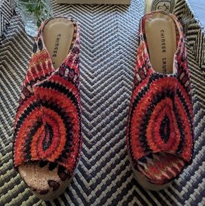 Multi color summer Wedges